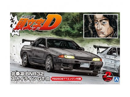 Model Kit auto Aoshima AO05959 - Initial D Rin Hojo BNR32 Skyline GT-R w/RB26DETT engine (1:24)
