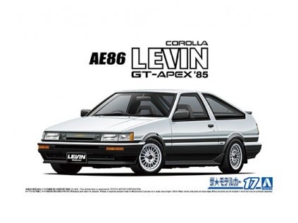 Model Kit auto Aoshima AO06192 - Toyota AE86 Corolla Levin GT-APEX '85 (1:24)