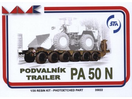 Resinový model náves MMK 35022 - TRAILER P 50N (1:35)