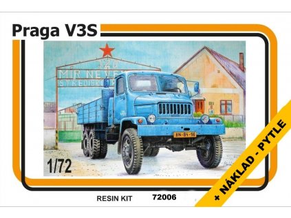Resinový model kamion MMK 72006 - PRAGA V3S WITH CARGO (BAGS) (1:72)