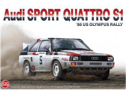 Model Kit auto NUNU PN24023 - Audi Quattro Sport S1 '86 Olympus Rally (1:24)