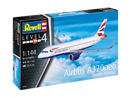 Plastový model lietadlo REVELL 03840 - Airbus A320 neo British Airways (1:144)