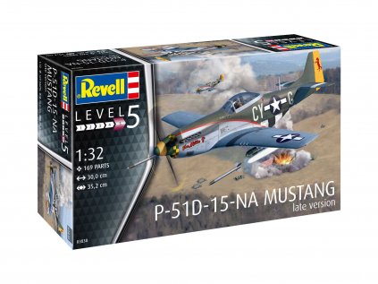 Plastový model lietadlo REVELL 03838 - P-51 D Mustang ( late version ) (1:32)