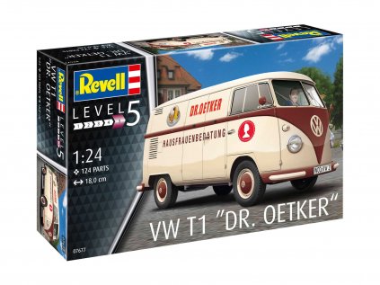 Plastový model auto REVELL 07677 - VW T1 "Dr. Oetker" (1:24)