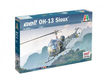 Model Kit vrtulník ITALERI 2820 - OH-13 Sioux Corean War (1:48)