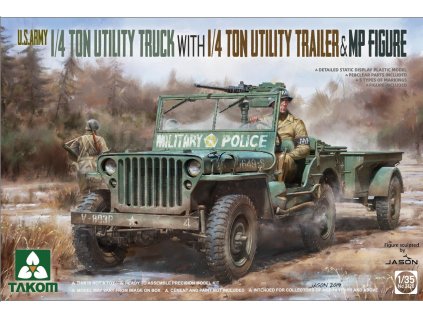 Model Kit military TAKOM 2126 - U.S. Army 1/4 Ton Utility Truck (1:35)