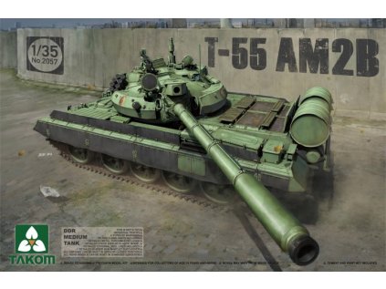 Model Kit tank TAKOM 2057 - T-55 AM2B DDR Medium Tank (1:35)