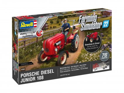 EasyClick traktor REVELL 07823 - Porsche Junior 108 (Farming Simulator Edition) (1:24)