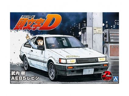 Model Kit auto Aoshima AO05963 - Initial D AE85 Toyota Levin Takeuchi Ver. (1:24)