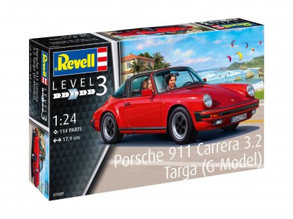 Plastový model auto REVELL 07689 - Porsche 911 Targa (G-Model) (1:24)