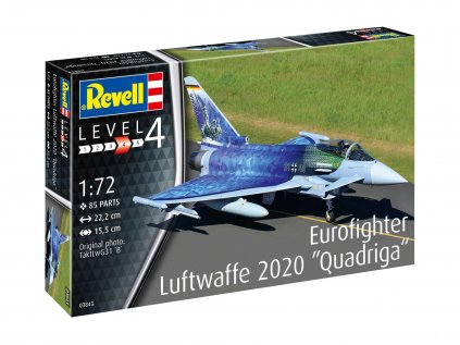 Plastový model lietadlo REVELL 03843 - Eurofighter "Luftwaffe 2020 Quadriga" (1:72)