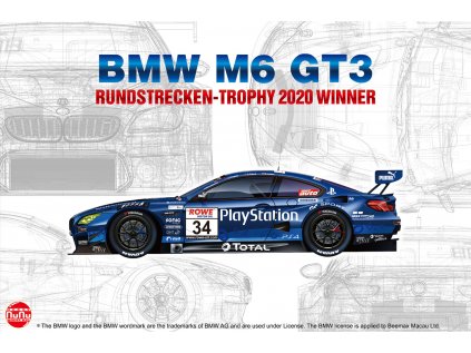 Model Kit auto NUNU PN24027 - BMW M6 GT3 Rundstrecken-Trophy 2020 Winner (1:24)