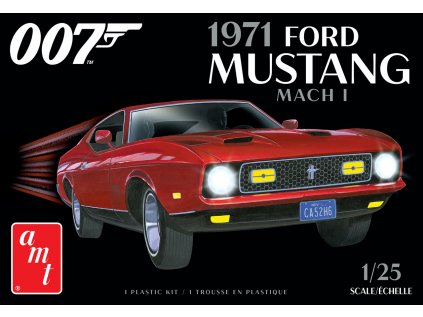 Plastový model auto AMT 1187 - 007 James Bond 1971 Ford Mustang Mach 1 (1:25)