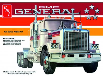 Plastový model kamion AMT 1272 - 1976 GMC General Semi Tractor (1:25)