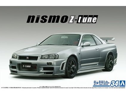Model Kit auto Aoshima AO05831 - Nismo BNR34 Nissan Skyline GT-R Z-tune 2004 (1:24)