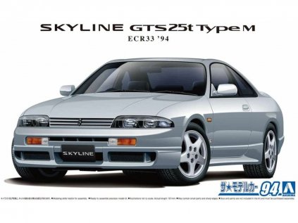 Model Kit auto Aoshima AO06212 - Nissan Skyline GTS25t Type M ECR33 1994 (1:24)