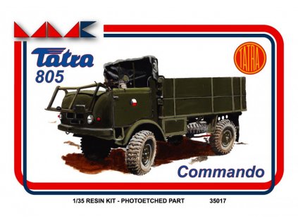 Resinový model kamion MMK 35017 - TATRA 805 COMANDO (1:35)