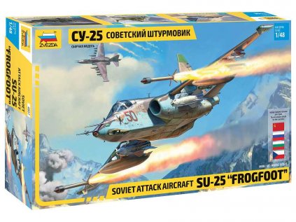 Model Kit lietadlo ZVEZDA 4807 - Sukhoi SU-25 "Frogfoot" (1:48)
