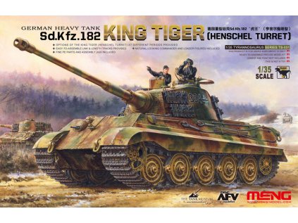 Model Kit tank MENG TS031 - German Heavy Tank Sd.Kfz.182 King Tiger (Henschel Turret) (1:35)