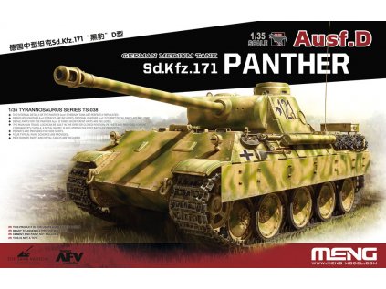 Model Kit tank MENG TS038 - Sd.Kfz.171 Panther Ausf.D GERMAN MEDIUM TANK (1:35)