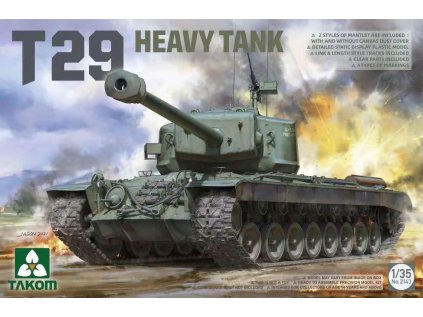 Model Kit tank TAKOM 2143 - T29 Heavy Tank (1:35)