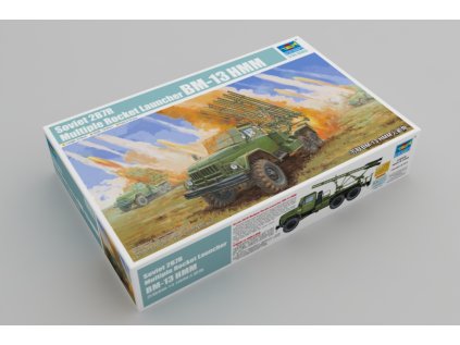 Model Kit military TRUMPETER 01062 - Soviet 2B7R Multiple Rocket Launcher BM-13 HMM (1:35)