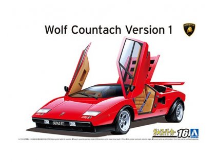 Model Kit auto Aoshima AO06336 - Wolf Lamborghini Countach Version 1 (1:24)