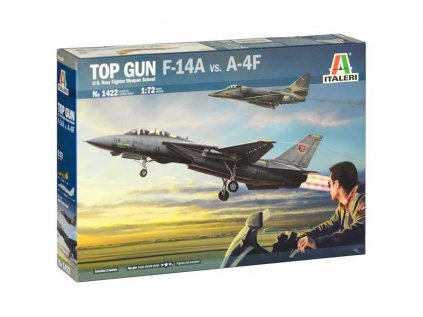 1202 model kit lietadla italeri 1422 top gun f 14a vs a 4f 1 72