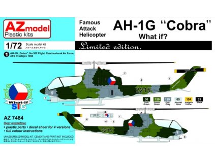 Plastový model vrtulník AZ MODEL AZ7484 - AH-1G Late "Cobra" What if? (1:72)