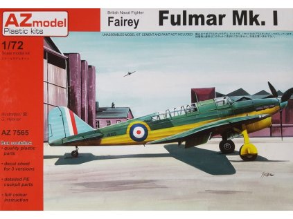 Plastový model lietadlo AZ MODEL AZ7565 - Fairey Fulmar Mk.I (1:72)