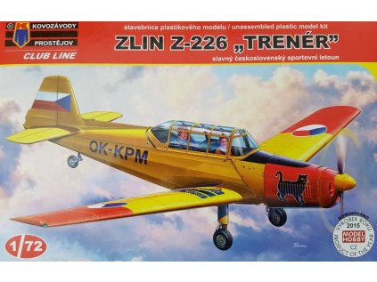 Plastový model lietadlo KOVOZAVODY CLK0005 - Zlin Z-226 "Trenér" (1:72)