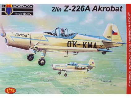 Plastový model lietadlo KOVOZAVODY KPM0075 - Zlin Z-226A "Akrobat" (1:72)