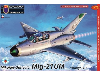 Plastový model lietadlo KOVOZAVODY KPM0108 - MiG-21UM (1:72)