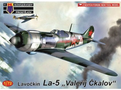 Plastový model lietadlo KOVOZAVODY KPM0172 - Lavočkin La-5 “Valerij Čkalov” (1:72)