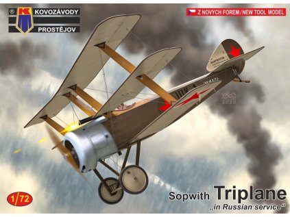 Plastový model lietadlo KOVOZAVODY KPM0182 - Sopwith Triplane 'In Red Soviet service' (1:72)