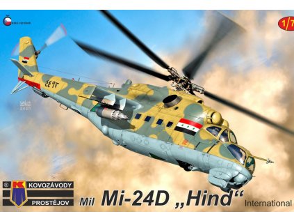 Plastový model vrtulník KOVOZAVODY KPM0198 - Mi-24 International (1:72)