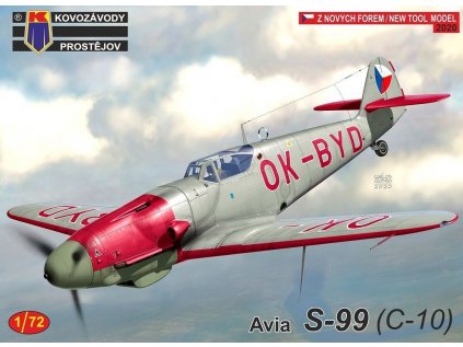 Plastový model lietadlo KOVOZAVODY KPM0205 - Avia S-99 (C-10) (1:72)