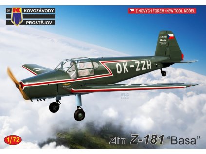 Plastový model lietadlo KOVOZAVODY KPM0229 - Zlin Z-181 "Basa" (1:72)