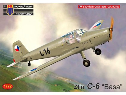 Plastový model lietadlo KOVOZAVODY KPM0230 - Zlin C-6 "Basa" (1:72)