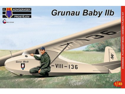 Plastový model lietadlo KOVOZAVODY KPM4813 - Grunau Baby IIb (1:48)