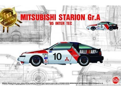 Model Kit auto NUNU PN24031 - Mitsubishi Starion Gr.A 1985 Inter TEC in Fuji Speedway (1:24)