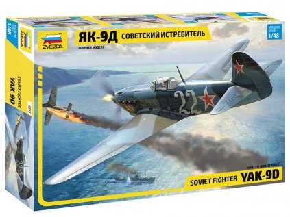 Model Kit lietadlo ZVEZDA 4815 - YAK-9 Soviet fighter (1:48)