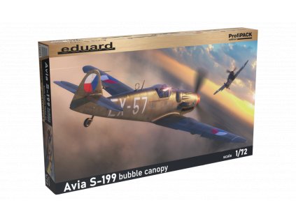 Plastový model lietadlo EDUARD 70151 - Avia S-199 s vypouklým překrytem kokpitu 1/72