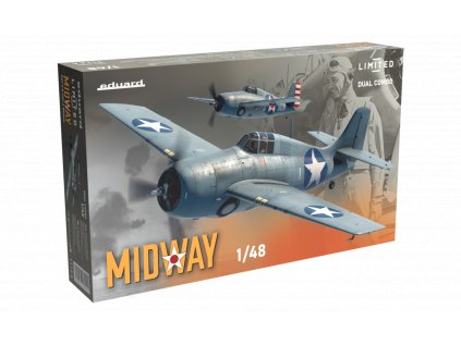Plastový model lietadlo EDUARD 11166 - MIDWAY DUAL COMBO F4F-3, F4F-4 1/48