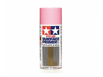 Fine Surface Primer L (ružový) 180ml TAMIYA 87146 - Podkladová farba ružová