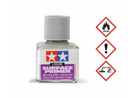 Liquid Surface Primer Grey 40 ml TAMIYA 87075 - Podkladová farba šedá