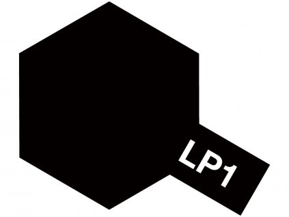 LP-1 Black 10ml TAMIYA Lacquer - Lesklá čierna