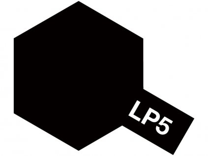 LP-5 Semi-Gloss Black 10ml TAMIYA Lacquer - Polomatná čierna