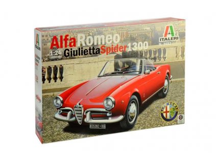 1379 model kit auto italeri 3653 alfa romeo giulietta spider 1300 1 24
