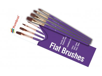 Humbrol Flat Brush pack AG4305 sada plochych stetcu velikost 3 5 7 10 a99146252 10374